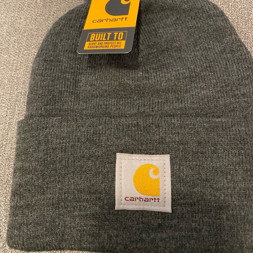 Carhartt Men’s Knit Cuffed Beanie Dark Grey One Size A18